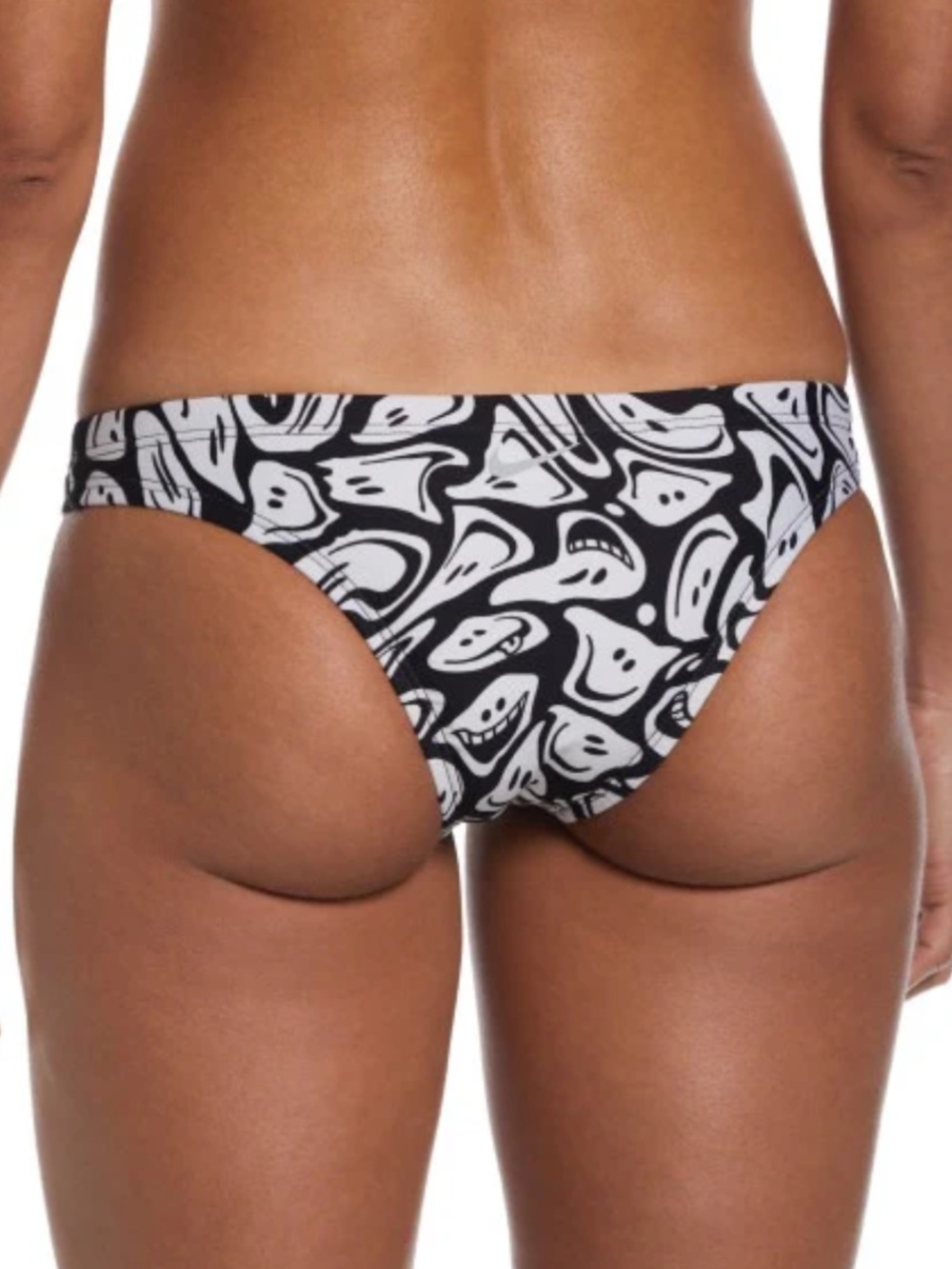 Nike Women XL Black White Multi Print Hydrastrong Cheeky Bikini Swim Bottom NWT - Picture 2 of 13